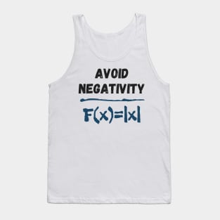 Negativity Formula Funny Saying Math Equation Tank Top